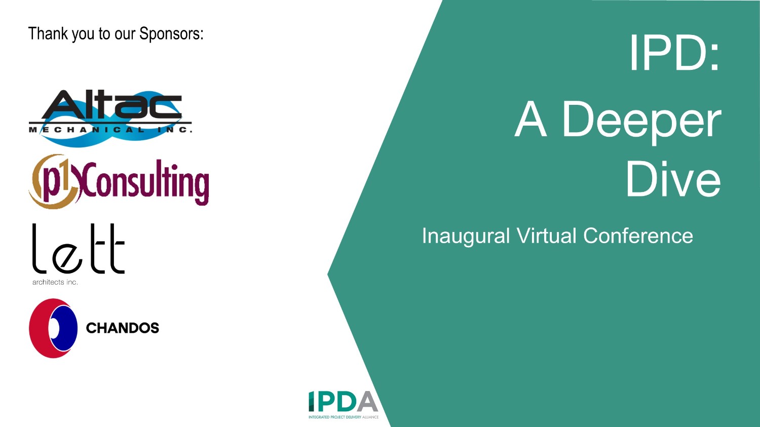 IPD: A Deeper Dive - A Virtual Conference from IPDA
